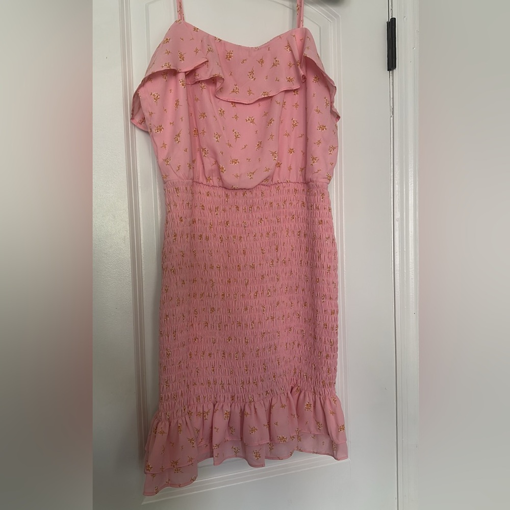 Pink Floral Women Dress